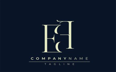 EA soyut logosu. Zarif Tasarlanmış Minimalist Monogram Logosu ve Şık Harfler. Sofistike ve gösterişli minimalist monogram benzersiz harf dizaynı.