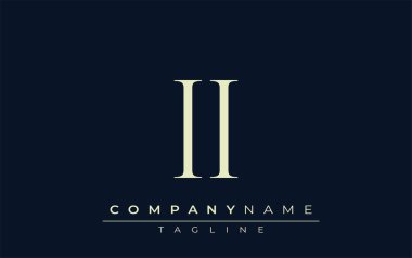 Soyut logo. Zarif Tasarlanmış Minimalist Monogram Logosu ve Şık Harfler. Sofistike ve gösterişli minimalist monogram benzersiz harf dizaynı.