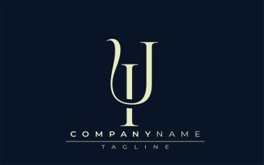 Senet logosu. Zarif Tasarlanmış Minimalist Monogram Logosu ve Şık Harfler. Sofistike ve gösterişli minimalist monogram benzersiz harf dizaynı.