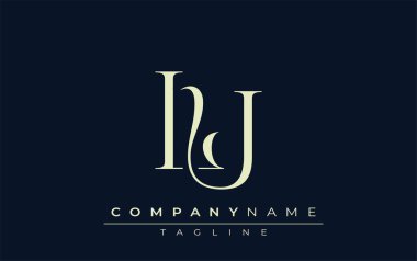 LU soyut logosu. Zarif Tasarlanmış Minimalist Monogram Logosu ve Şık Harfler. Sofistike ve gösterişli minimalist monogram benzersiz harf dizaynı.