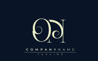 Soyut logoda. Zarif Tasarlanmış Minimalist Monogram Logosu ve Şık Harfler. Sofistike ve gösterişli minimalist monogram benzersiz harf dizaynı.