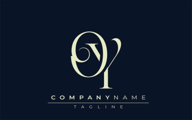 Çok soyut bir logo. Zarif Tasarlanmış Minimalist Monogram Logosu ve Şık Harfler. Sofistike ve gösterişli minimalist monogram benzersiz harf dizaynı.
