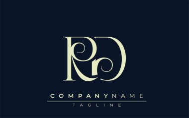 Ar-Ge soyut logosu. Zarif Tasarlanmış Minimalist Monogram Logosu ve Şık Harfler. Sofistike ve gösterişli minimalist monogram benzersiz harf dizaynı.