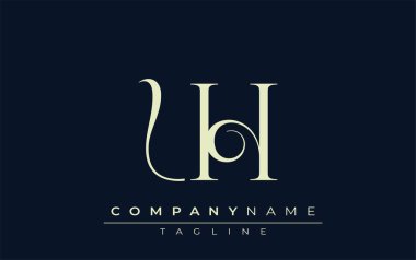 Soyut logo. Zarif Tasarlanmış Minimalist Monogram Logosu ve Şık Harfler. Sofistike ve gösterişli minimalist monogram benzersiz harf dizaynı.