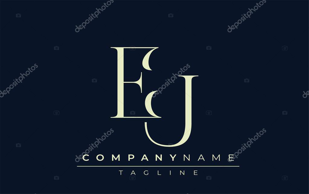 EU abstract Logo. Elegantly Designed Minimalist Monogram Logo with Stylish Lettering. Sophisticated and sleek minimalist monogram showcasing unique lettering design.