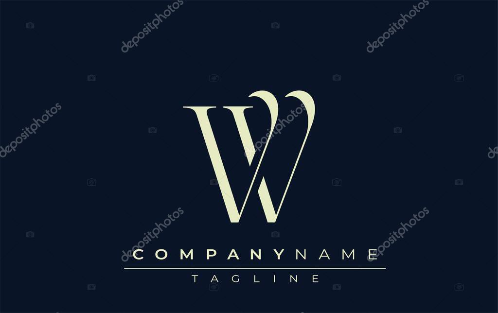 VV abstract Logo. Elegantly Designed Minimalist Monogram Logo with Stylish Lettering. Sophisticated and sleek minimalist monogram showcasing unique lettering design.
