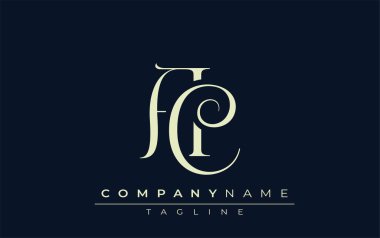 AC soyut logosu. Zarif Tasarlanmış Minimalist Monogram Logosu ve Şık Harfler. Sofistike ve gösterişli minimalist monogram benzersiz harf dizaynı.