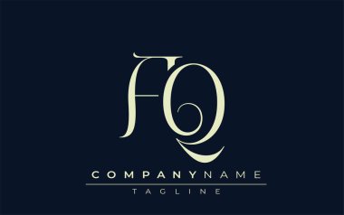 El Kaide soyut logosu. Zarif Tasarlanmış Minimalist Monogram Logosu ve Şık Harfler. Sofistike ve gösterişli minimalist monogram benzersiz harf dizaynı.