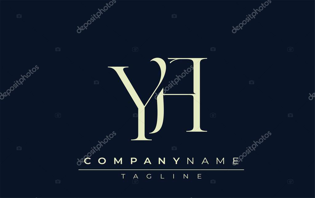 YA abstract Logo. Elegantly Designed Minimalist Monogram Logo with Stylish Lettering. Sophisticated and sleek minimalist monogram showcasing unique lettering design.