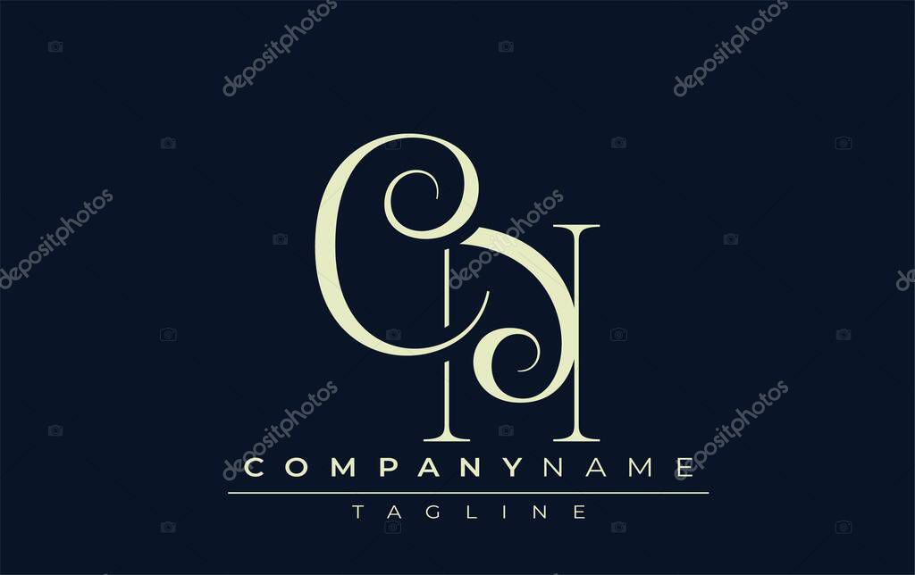 CN abstract Logo. Elegantly Designed Minimalist Monogram Logo with Stylish Lettering. Sophisticated and sleek minimalist monogram showcasing unique lettering design.