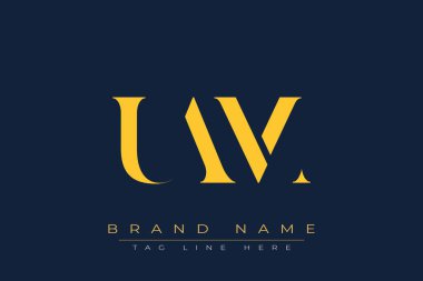 UAM soyut harf logosu tasarımı. Bu logo üç soyut harf tarafından tasarlanmıştır..