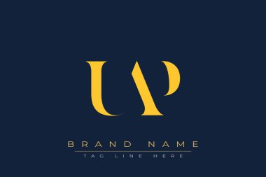 UAP soyut harf logosu tasarımı. Bu logo üç soyut harf tarafından tasarlanmıştır..