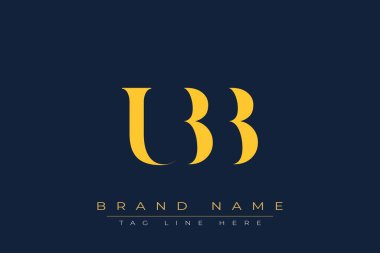 UBB soyut harf logosu tasarımı. Bu logo üç soyut harf tarafından tasarlanmıştır..