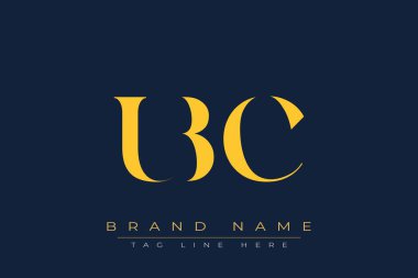 UBC soyut harf logosu tasarımı. Bu logo üç soyut harf tarafından tasarlanmıştır..