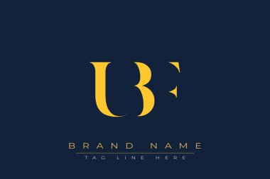 UBF soyut harf logosu tasarımı. Bu logo üç soyut harf tarafından tasarlanmıştır..
