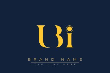 UBI soyut harf logosu tasarımı. Bu logo üç soyut harf tarafından tasarlanmıştır..