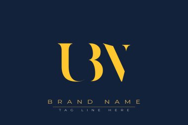 UBN soyut harf logosu tasarımı. Bu logo üç soyut harf tarafından tasarlanmıştır..