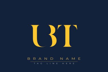 UBT soyut harf logosu tasarımı. Bu logo üç soyut harf tarafından tasarlanmıştır..