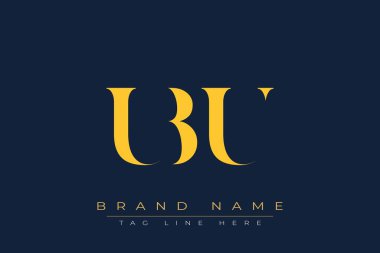 UBU soyut harf logosu tasarımı. Bu logo üç soyut harf tarafından tasarlanmıştır..
