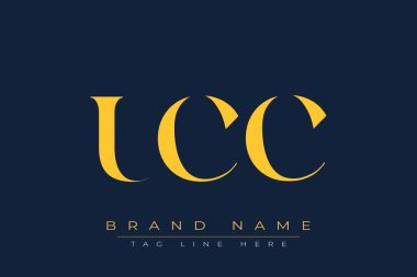 UCC soyut harf logosu tasarımı. Bu logo üç soyut harf tarafından tasarlanmıştır..