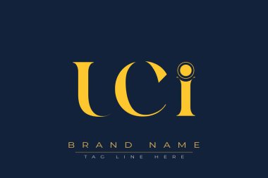 UCI soyut harf logosu tasarımı. Bu logo üç soyut harf tarafından tasarlanmıştır..