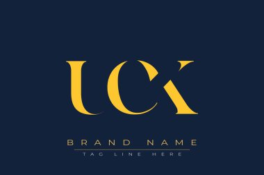 UCK soyut harf logosu tasarımı. Bu logo üç soyut harf tarafından tasarlanmıştır..