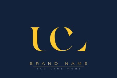 UCL soyut harf logosu tasarımı. Bu logo üç soyut harf tarafından tasarlanmıştır..