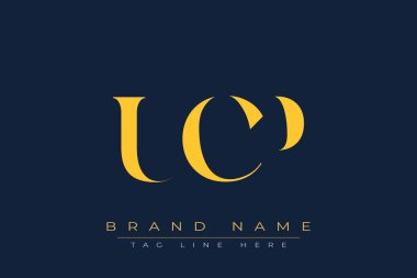 UCP soyut harf logosu tasarımı. Bu logo üç soyut harf tarafından tasarlanmıştır..