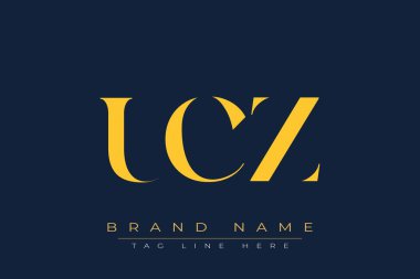 UCZ soyut harf logosu tasarımı. Bu logo üç soyut harf tarafından tasarlanmıştır..