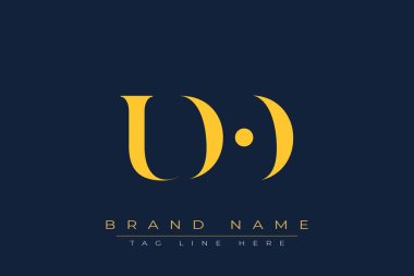 UDO soyut harf logosu tasarımı. Bu logo üç soyut harf tarafından tasarlanmıştır..