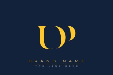 UDP soyut harf logosu tasarımı. Bu logo üç soyut harf tarafından tasarlanmıştır..