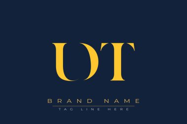 UDT soyut harf logosu tasarımı. Bu logo üç soyut harf tarafından tasarlanmıştır..