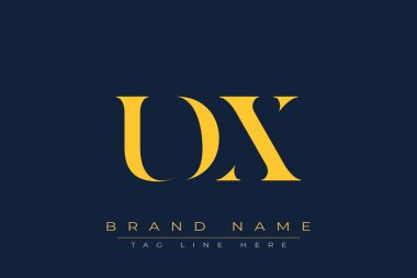 UDX soyut harf logosu tasarımı. Bu logo üç soyut harf tarafından tasarlanmıştır..