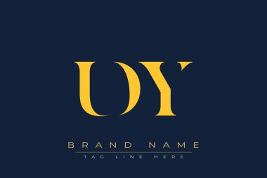 UDY soyut harf logosu tasarımı. Bu logo üç soyut harf tarafından tasarlanmıştır..