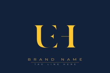 UEH soyut harf logosu tasarımı. Bu logo üç soyut harf tarafından tasarlanmıştır..