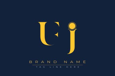 UFJ soyut harf logosu tasarımı. Bu logo üç soyut harf tarafından tasarlanmıştır..
