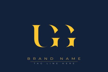 UGG soyut harf logosu tasarımı. Bu logo üç soyut harf tarafından tasarlanmıştır..