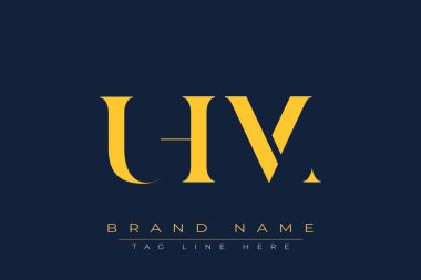 UHM soyut harf logosu tasarımı. Bu logo üç soyut harf tarafından tasarlanmıştır..