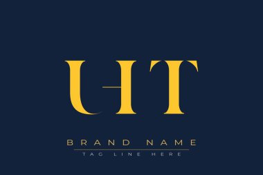 UHT soyut harf logosu tasarımı. Bu logo üç soyut harf tarafından tasarlanmıştır..