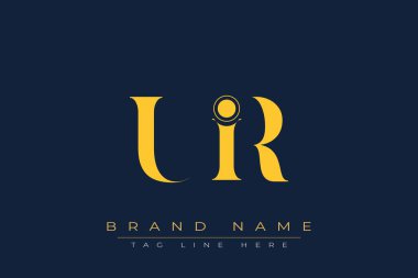 UIR soyut harf logosu tasarımı. Bu logo üç soyut harf tarafından tasarlanmıştır..