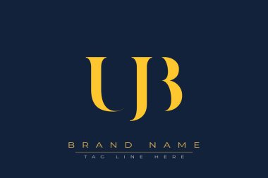 UJB soyut harf logosu tasarımı. Bu logo üç soyut harf tarafından tasarlanmıştır..