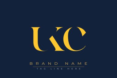 UKC soyut harf logosu tasarımı. Bu logo üç soyut harf tarafından tasarlanmıştır..
