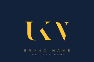 UKN soyut harf logosu tasarımı. Bu logo üç soyut harf tarafından tasarlanmıştır..