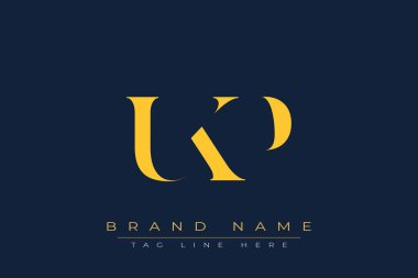 UKP soyut harf logosu tasarımı. Bu logo üç soyut harf tarafından tasarlanmıştır..