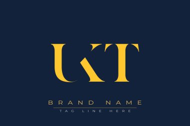 UKT soyut harf logosu tasarımı. Bu logo üç soyut harf tarafından tasarlanmıştır..