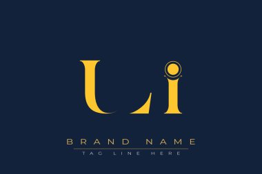 ULI soyut harf logosu tasarımı. Bu logo üç soyut harf tarafından tasarlanmıştır..
