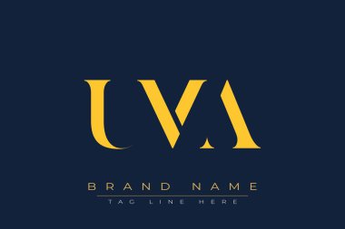 UMA soyut harf logosu tasarımı. Bu logo üç soyut harf tarafından tasarlanmıştır..