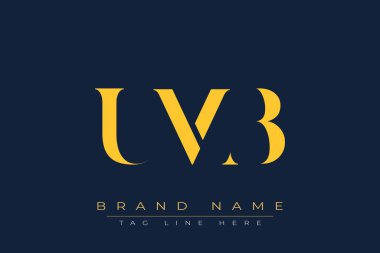 UMB soyut harf logosu tasarımı. Bu logo üç soyut harf tarafından tasarlanmıştır..