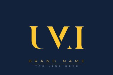 UMI soyut harf logosu tasarımı. Bu logo üç soyut harf tarafından tasarlanmıştır..