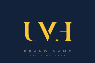 UMH soyut harf logo tasarımı. Bu logo üç soyut harf tarafından tasarlanmıştır..